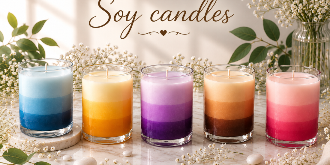 Soy candle text